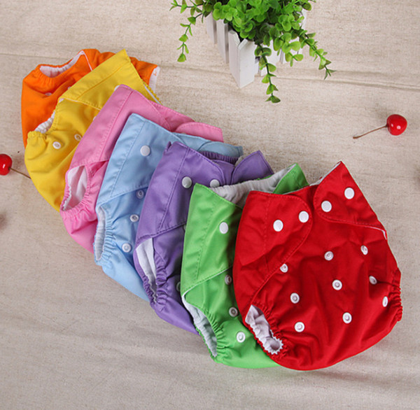 Cute Infant Reusable Cloth Nappy Washable Baby Cloth Diapers Adjustable Diaper Covers Training Pant Winter Summer Breathe Freely Leakage-Pro