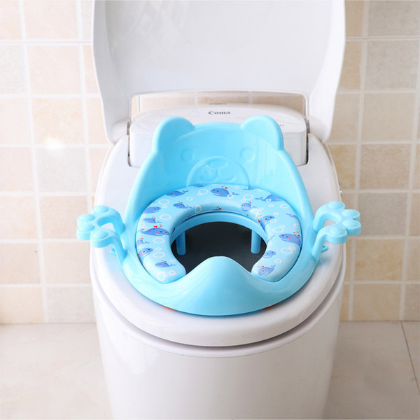 Winter Comfortable Soft Baby Toilet Training Seat Cushion With Handles Fashion Child Kids Potty Toilet Cushion