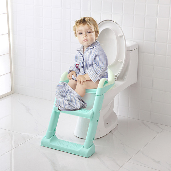 Fashion Baby Potty Seat With Ladder Children Toilet Seat Cover Kids Toilet Folding Infant Potty Chair Toilet Training