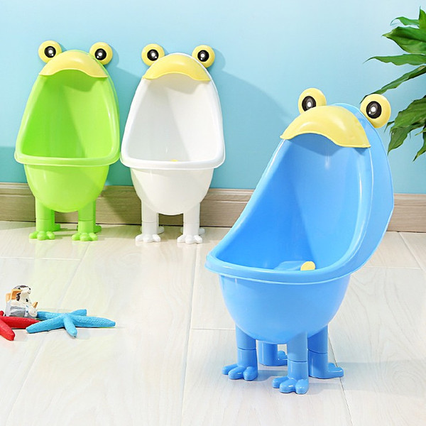 Green Blue Frog Baby Child Potty Toilet Urinal Trainer Wall-Mounted Fashion Children Kids Boy Bathroom Urinal Toilet Training