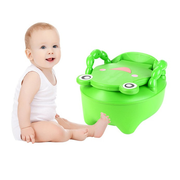 New Arrivals Lovely Green Frog Large Baby Infant Potty Seat Children Kids Toilet Training Seating Drawer Potties