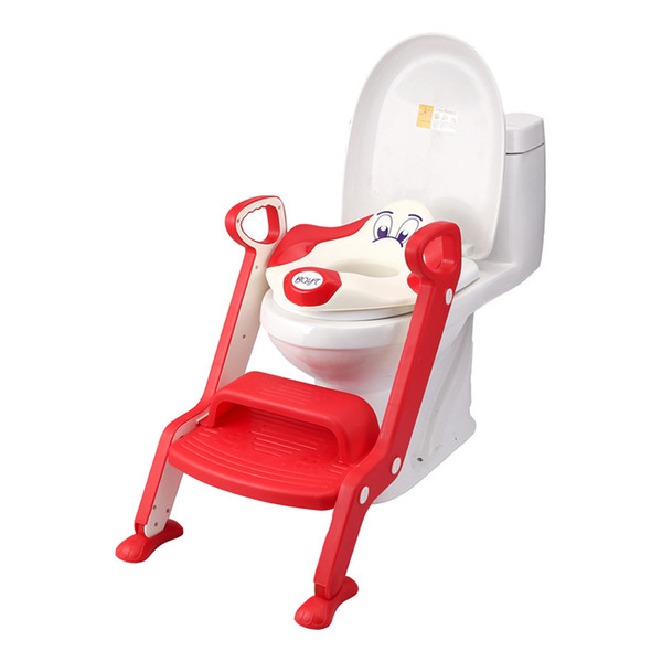 New Style Baby Potty Seat With Ladder Children Toilet Seat Cover Folding Infant Toddler Toilet Training Seat Portable Potties