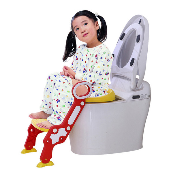 New Baby Boys Girls Potty Seat With Ladder Cover Folding Kids Toilet Chair Training Urinal Seating Potties