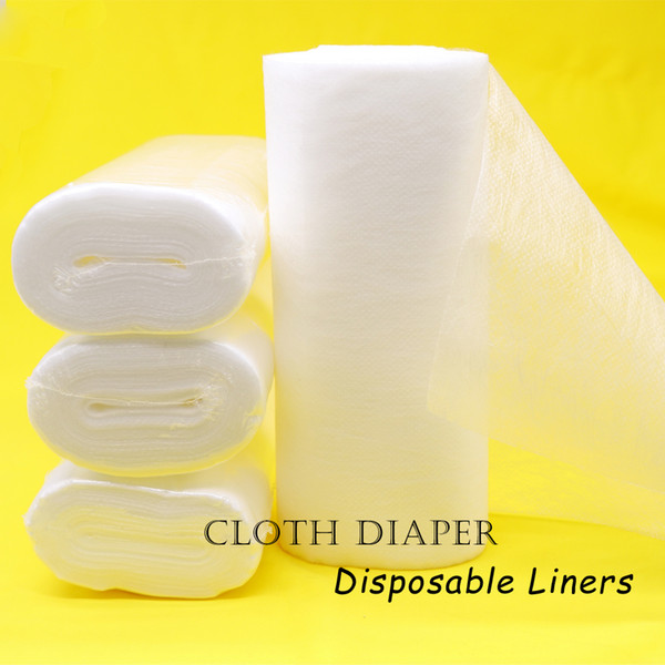 Baby Cloth Diaper Nappy Liners Biodegradable Flushable Inserts for Cloth Diapers, 80 Sheets Per Roll Disposable Liners for Cloth Nappies