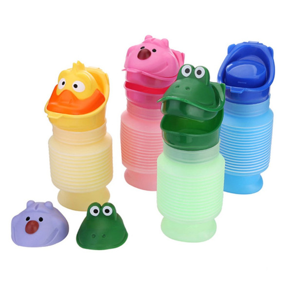 1 Set Potty Training Portable Travel Cartoon Urinal Stretch Car Toilet For Boy&Girl Kids Color