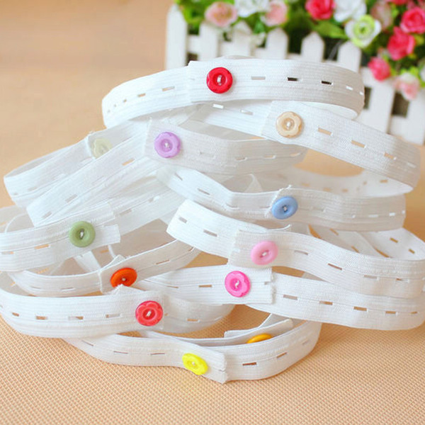 6Pcs High Elastic Baby Nappy Fixed Belt Adjustable Button Diaper Changing Fixed Band Nappy Fastener Holder Clip B2