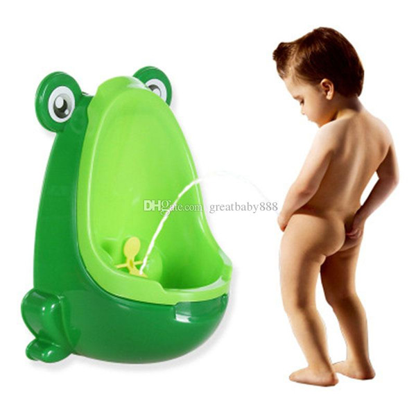 Wall-Mounted Baby Potty Toilet Training Kids Urinal Boys Plastic Toilet Seat High Quality cartoon frog Children Toilet 4 colors C3441