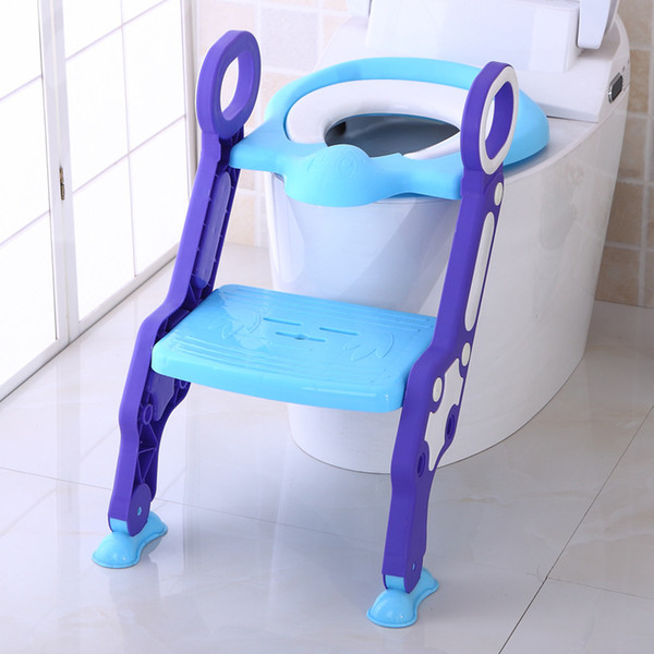 Toilet Step Trainer Ladder for Kid and Baby-Children Toilet Seat Chair-Toddlers Toilet Training Step Stool for Girl and Boy