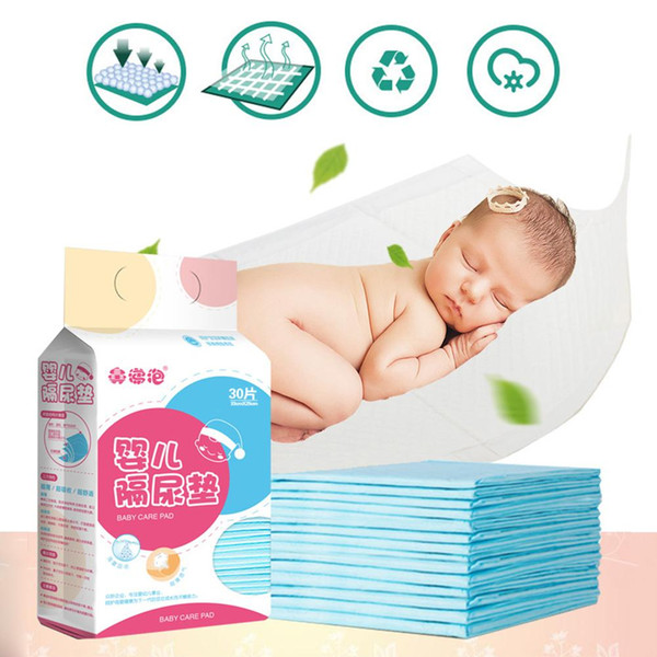 30 PCS/lot Newborn Babies Breathable Disposable Diaper Pad Absorbent Non-woven fabric Changing Diaper Liners Cover