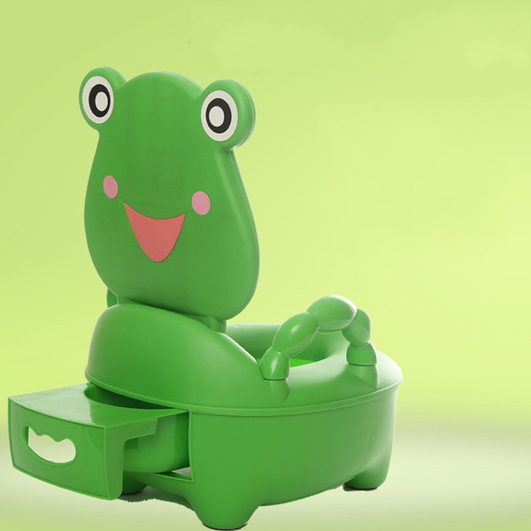 New Style Lovely Green Frog Baby Kids Potty Seat Toilet Training Seating Potties 3 Colors Cheap