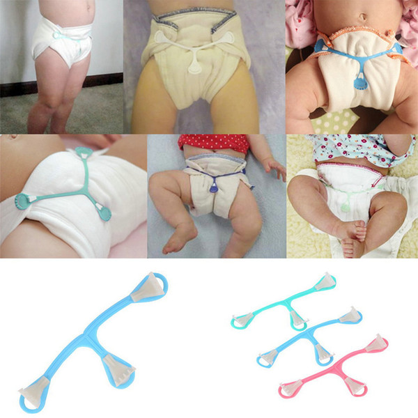 Promotion 3Pcs Baby Diaper Buckle Safety Nappy Belt Fasteners Pins Diaper Fixing