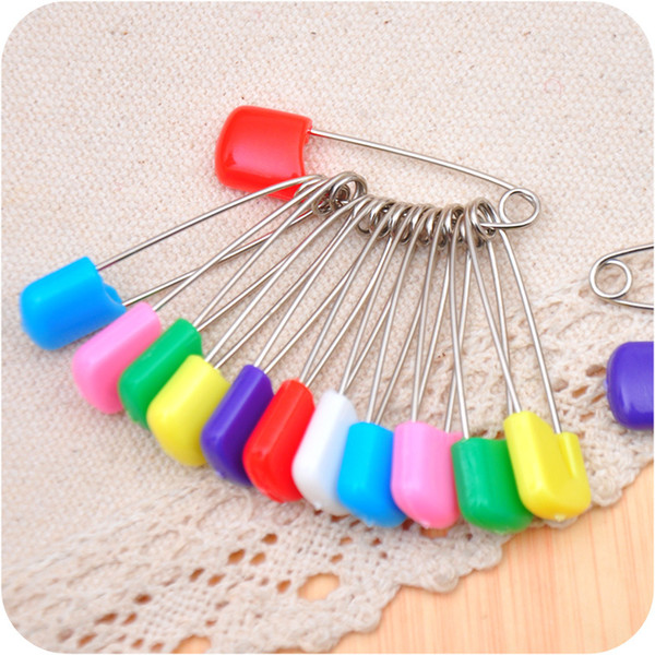 20Pcs/Lot Baby Diaper Pins Baby Safety Pins Secure Clips Candy Color Multifunction Brooch Holder Diaper Fixed Belt Accessories