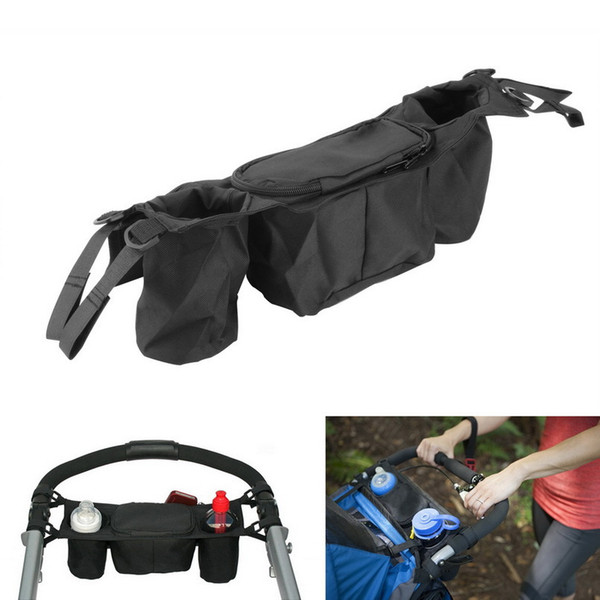 Baby Prams Bag Carriage Bottle Cup Holder Bag Wheelchair Bag Oxford Baby Stroller Organizer