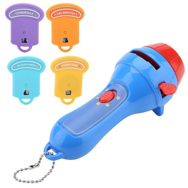 Mideer Kids Story Flashlight Book Sleeping Bedding Fairy Tale Stories Projector Torch Children Educational Toys Light-up Toys J190521