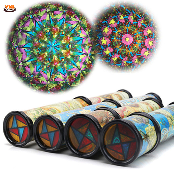 30cm Large Extendable Rotating Kaleidoscopes Rotation Adjustable Fancy Colored World Optical Toy Children Autism Kid Toy (s8) J190521