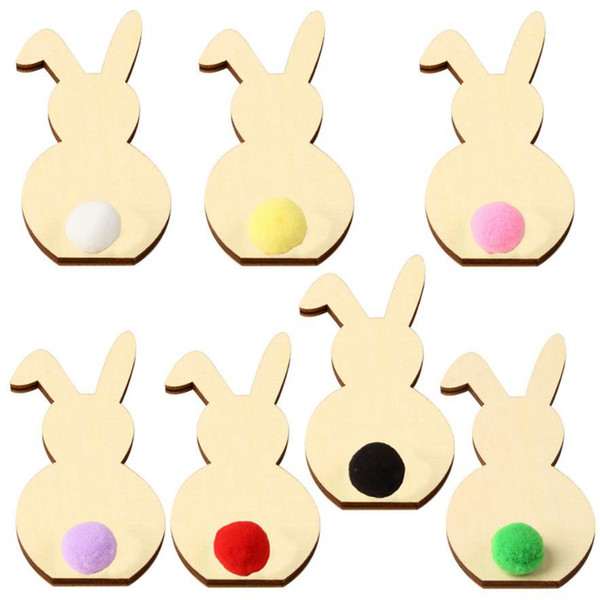 Easter Ornaments Easter Rabbit Crafts Bunny Handcraft DIY Room Decorative Arts Kids Cartoon Gift Home Decoration Party Supplies DW5055