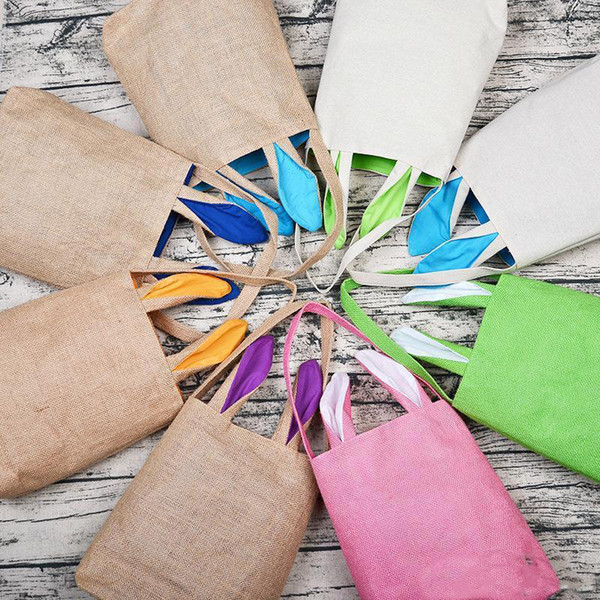 12 styles Easter bunny gifts bags children kids holidays gift bag Rabbit Ears Put Easter Eggs cute handbag