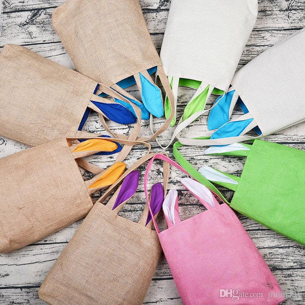 12 styles Easter bunny gifts bags children kids holidays gift bag Rabbit Ears Put Easter Eggs cute handbag free shipping