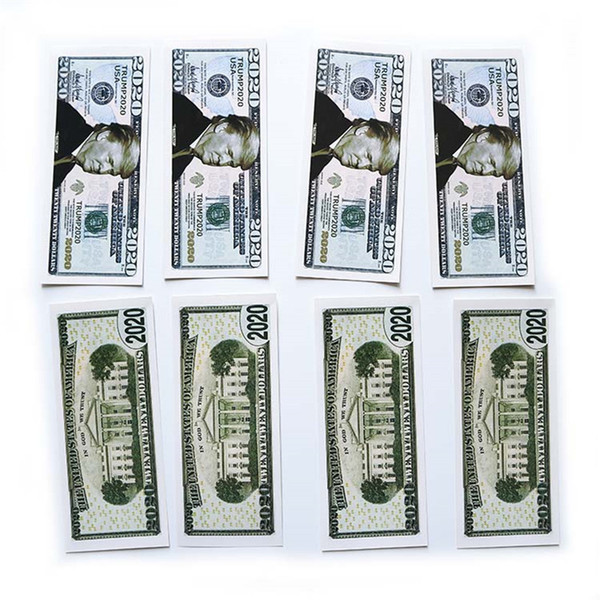 2020 Donald Trump US President Colorized $2020 Dollar Bill Silver Foil Commemorative Banknote Trump Paper fake Money coupon Gifts E22807