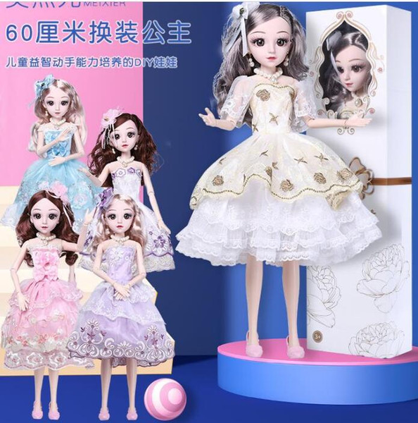 60cm Large Barbie Princess Doll Toy Girl Toy Simulation Dress Up Doll Gift SetGirl Baby Christmas Birthday Toy Gift