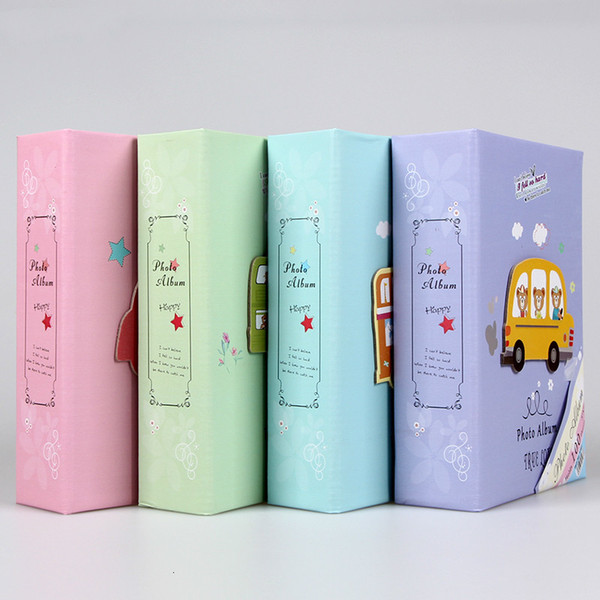 3R 5 Inch 200 Photos Small Photo Album Insert-in-home Baby Cartoon Growing Up Family Old Photo Album Birthday Gifts SH190910