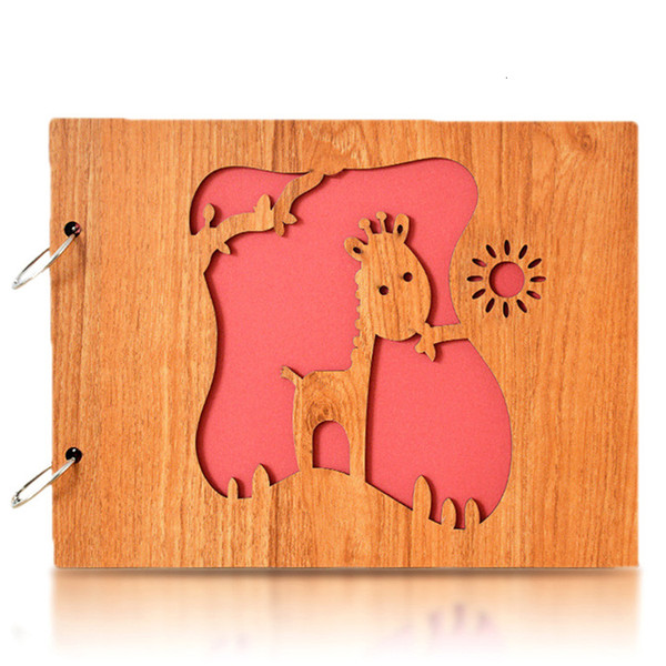 Wedding DIY Photo Album Wood Baby Memory Book Scrapbook Album 10 Inch Fotograf Albumu Scrapbooking Baby Foto Card Photoalbum SH190910