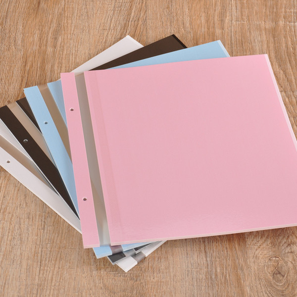 Self Adhesive Book Inside Page Diy Photo Album Scrapbook White Blue Pink Black Blank Paper Refill Self Adhesive Sheets For Album SH190910