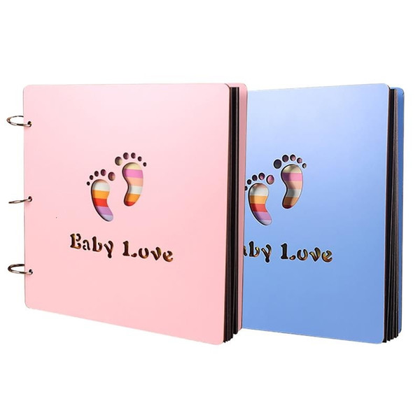 Baby Journal DIY Wooden Creative Photo Album Keepsake Journal For Baby New Arrival SH190910