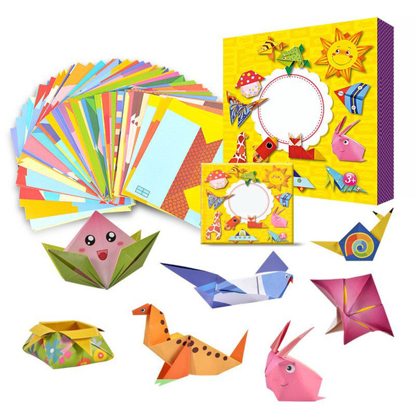 54 Pcs Children Brand Origami Book For Animal Pattern 3d Puzzles/ Kids Diy Paper Craft Production Learning Educational Toys J190521