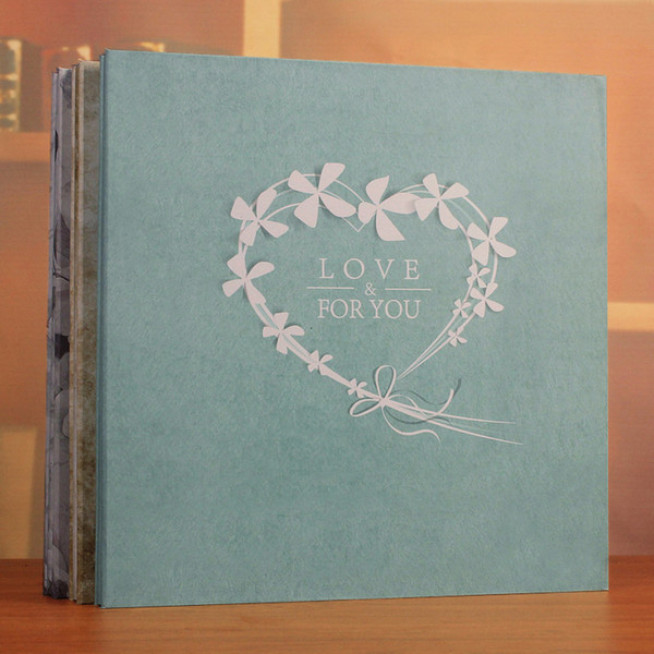 Beautiful DIY photo album 7 styles of family baby lover children wedding photo album white or black sheets creative gift SH190910