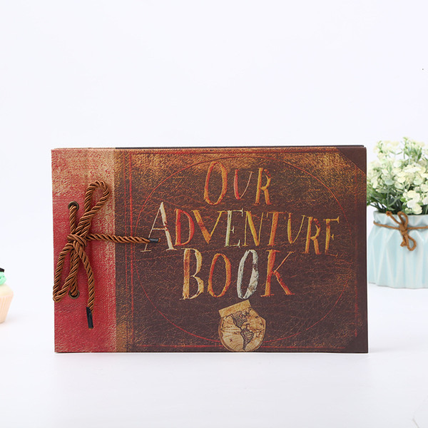 Vintage 40 Pcs 80 Pages Kraft Paper Sheets Card Our My Adventure Book Album Handmade DIY Photo Foto Scrapbook Photo Album Gifts SH190910
