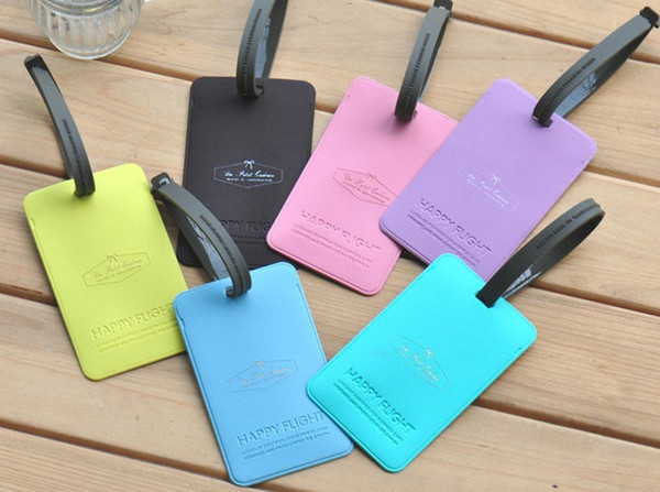 Children's stationery Macaron bow series square luggage tag 6 color/Wholesale, dandys