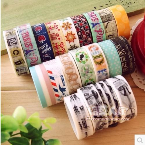Children's stationery A30-237 High quality colorful flower and leaf series washi masking tape/ adhesive tape / washi tapedandys