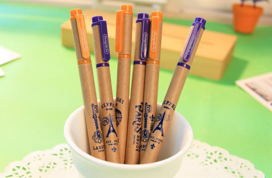 Children's stationery Retro tower gel ink pen / Korean Style / Wholesale,dandys