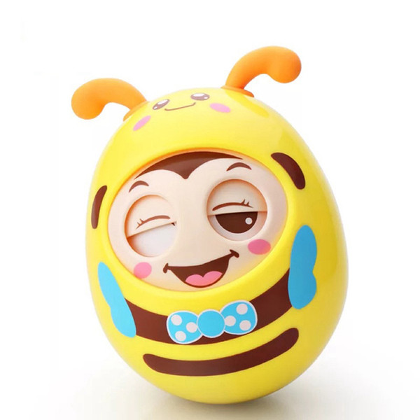 Children Toys Baby Tumbler Toy Nodded Blinking Baby Teether Ear Can Bite Educational Toys Safety Environmental Wholesale