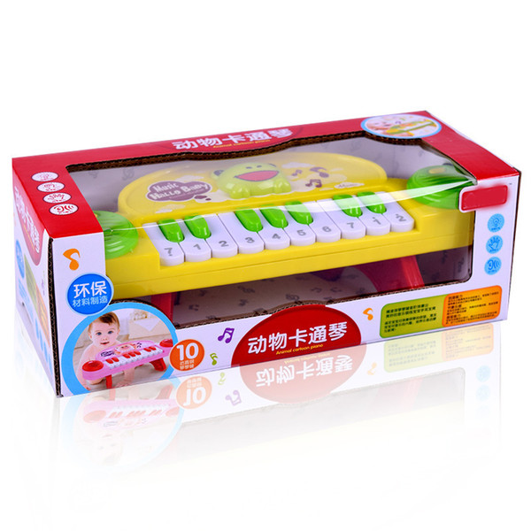 Children of wisdom are taught the baby's piano toys from the first child
