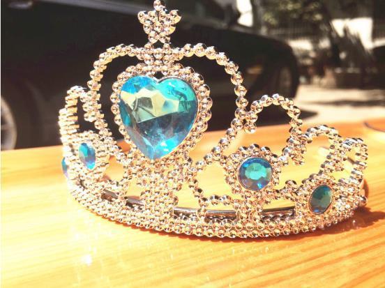 2018 new princess peach children with diamond crown wand frozen crown set