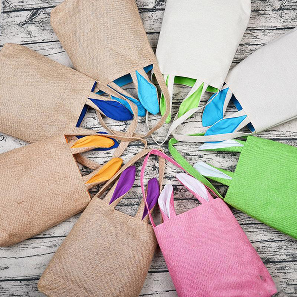 12 styles Easter bunny gifts bags children kids holidays gift bag Rabbit Ears Put Easter Eggs cute handbag