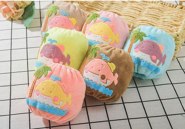 New children's cute cartoon dolphins plush baby sleeves Manufacturers wholesale velvet anti-stain sleeves