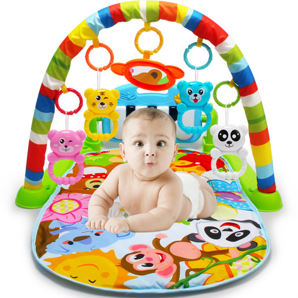 Infant music fitness rack 0 - 18 months old infant music pedal piano children's educational toys developmental playmats