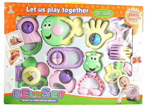 2017 Best Selling New Style Neonatus Rattle Toys Baby Gift Sets kids Gift Boxes Baby Kids & Maternity Gift Sets Baby Puzzle Toys