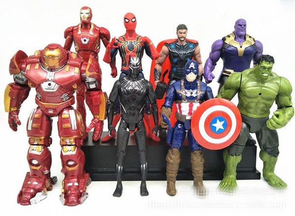 14 Style Avengers 3 Infinity War Figure toys New Thanos Iron Man Captain America Hulk Thor Joint Movable Action Figure Toy MMA361