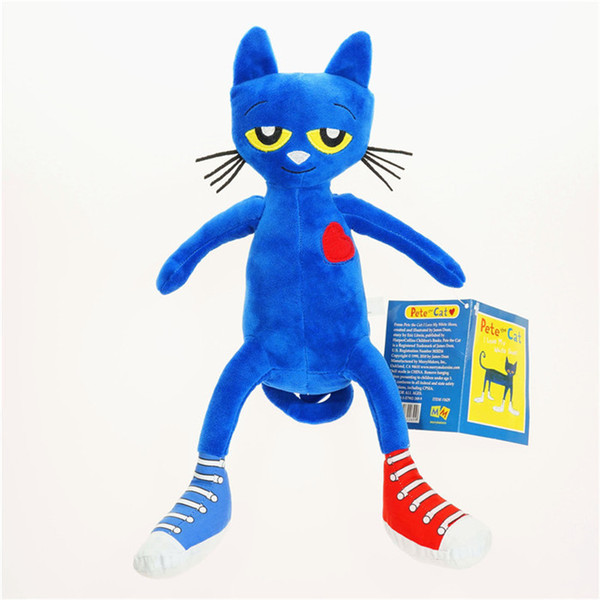 JUXU Children Toys Pete The Cat Plush Toys Blue Merry Makers Stuffed Dolls Gift For Kids Best Sellers