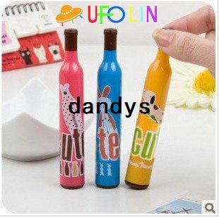 Children's stationery Free Shipping/New cute bottle animal ball pen/Kid's gift/Promotion Gift /Fashion New/Wholesale
