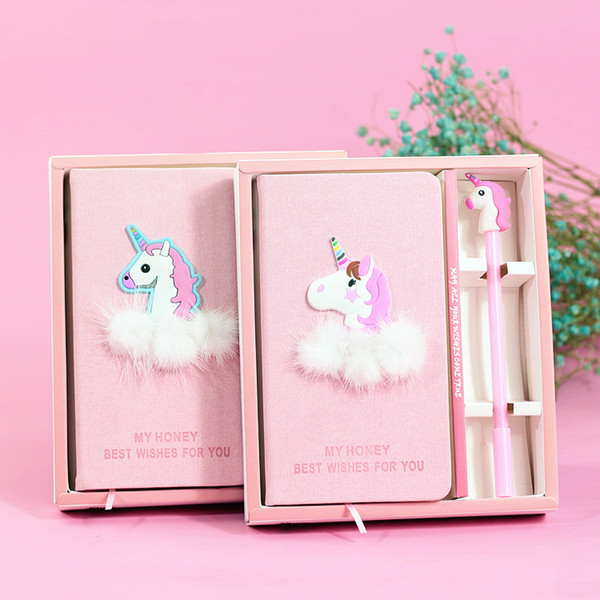28 Designs Delicate Diary Stereo Flamingo Unicorn Notebook With Pen Student Lovely Notepad School Supplies NNA364