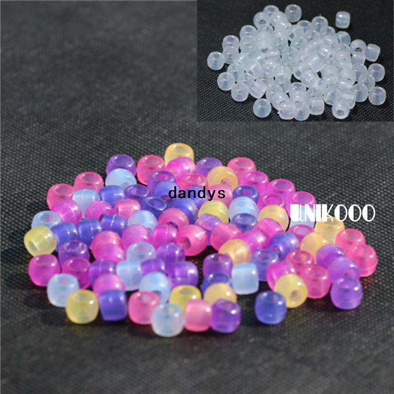 250pcs/pack UV Beads For DIY Loom Bands Bracelets, Mixed 6colors UV Color Changing Beads Specail For Your Bracelets, dandys