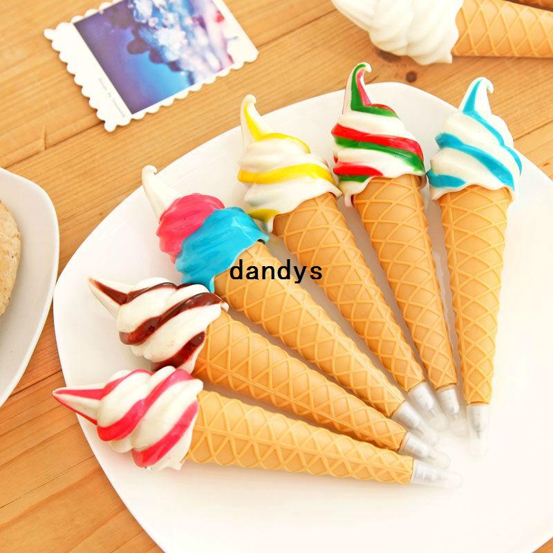 Hot Innovation of the ball point pen Like ice cream, New Novelty ice cream ball pen 8pcs/lot, dandys