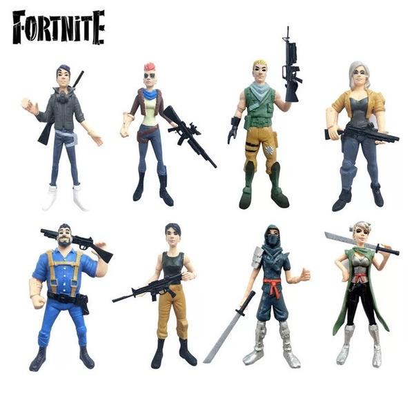 8pcs/set Fortnite Action Figure ToyFortnite Battle Royale Game Character PVC Llama Doll for Children Boy Kid Gift