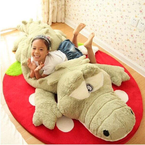 Lovers sleeping pillow large crocodile doll bolster children plush toys girl birthday gift