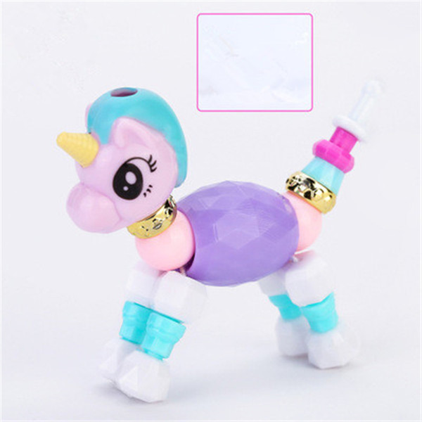 JUXU New Hottest Twisty Pet Bracelet DIY Animal Magic Bracelet Twisty Creative Elasticity Bracelet Magical Pets For Kids